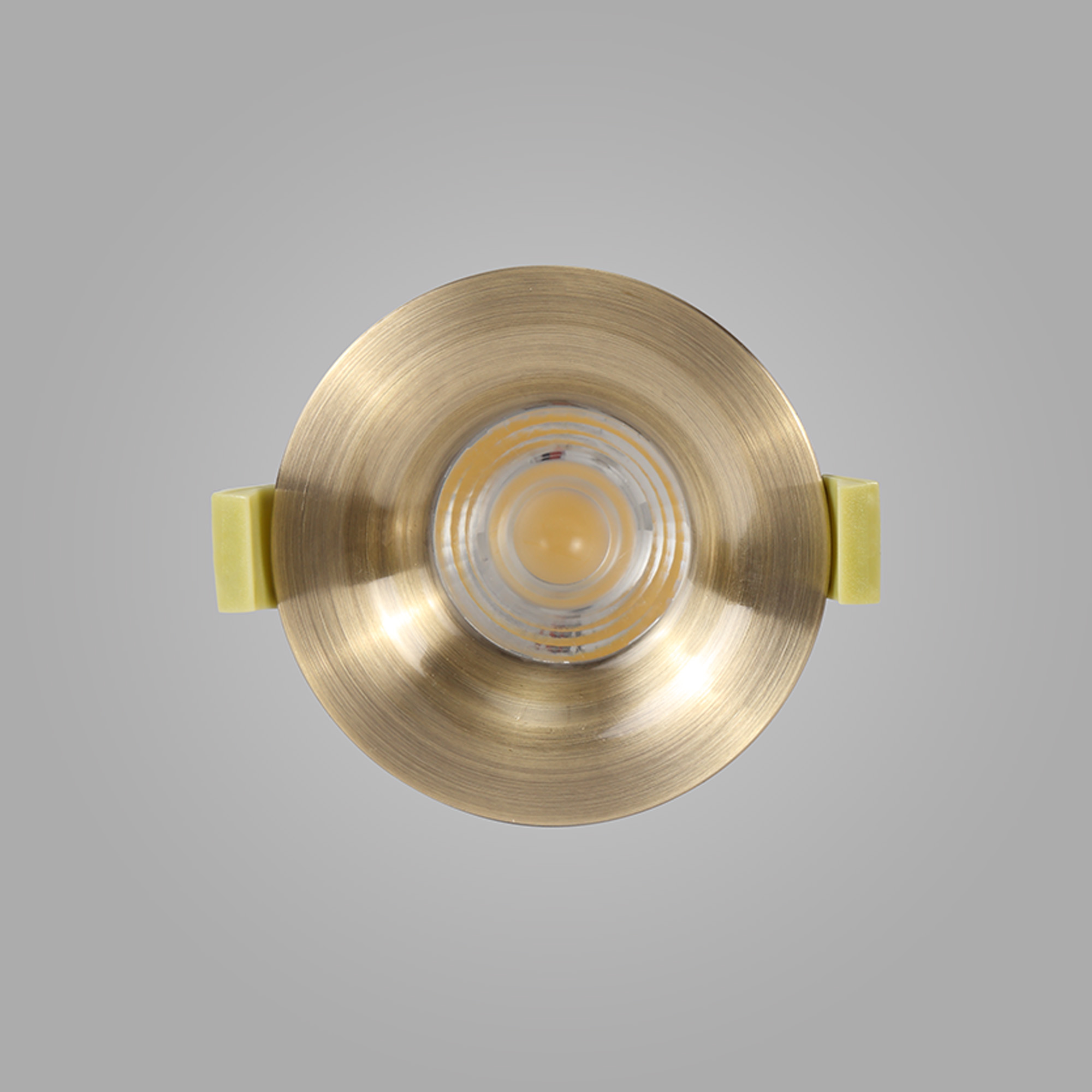 Bruve 12 Tridonic powered 12W 2700K 1200lm 36° LED Engine,300mA , CRI>90 LED Engine Antique Brass Fixed Round Recessed Downlight, Inner Glass cover, IP65 DM201556  Dlux Bruve 12 IP65